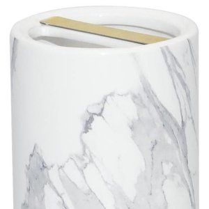 DKNY Mixed Media Marbled Toothbrush Holder